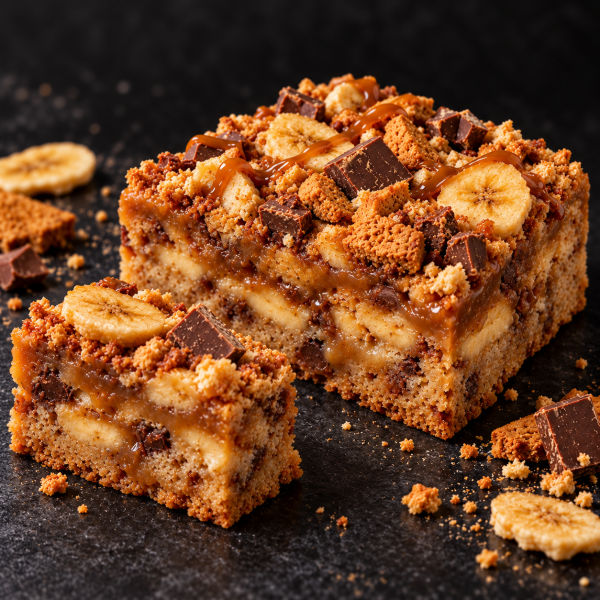 Banoffee Toffee Blondie Bar