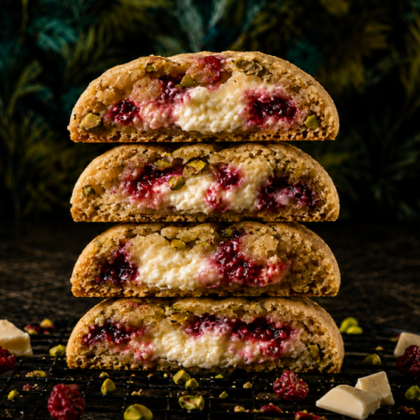Raspberry Pistachio Cheesecake Cookie