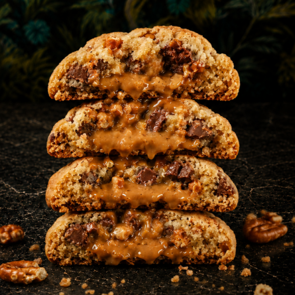 Salted Pretzel Caramel Cookie